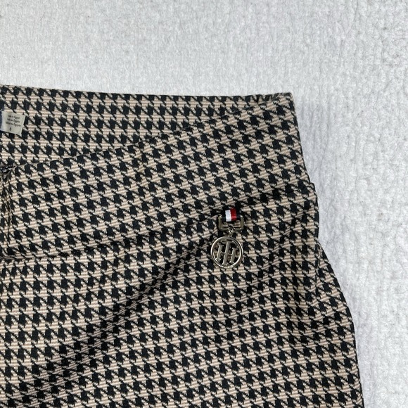 Tommy Hilfiger Pants Womens 6 Brown Black Houndstooth Chic Professional Preppy - Picture 8 of 10
